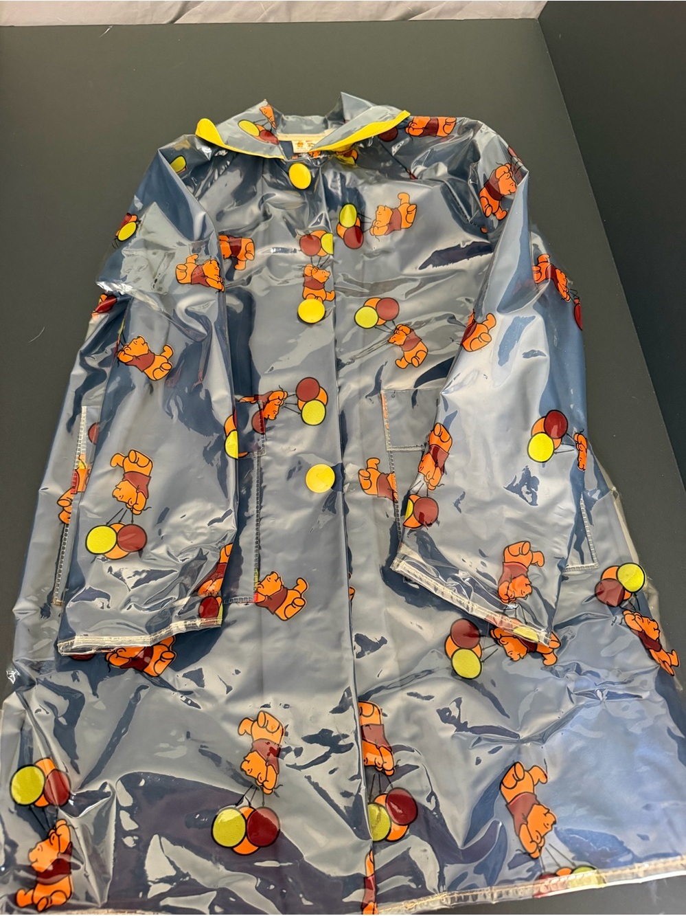 Vintage Winnie the Pooh Rain Coat Kids 6X